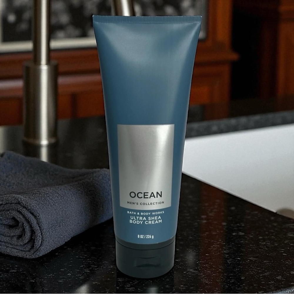 Bath & Body Men’s Collection Ocean Ultra Shea Body Cream 8 fl oz New
